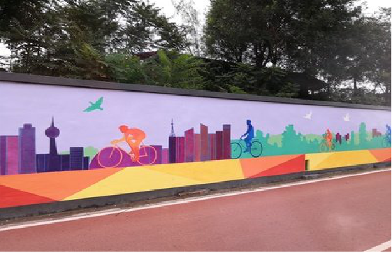 武功墙体彩绘-围墙