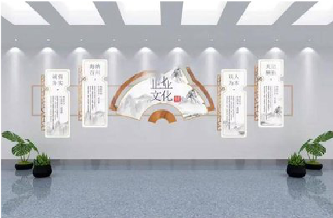 武功企业文化墙设计的核心要素。