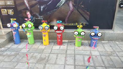 武功商业区彩绘