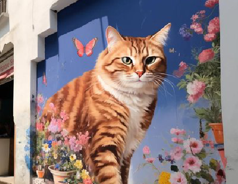 武功自己绘制有个性的手绘墙