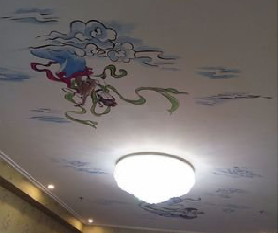 武功如何快速绘制天花板上的手绘墙？